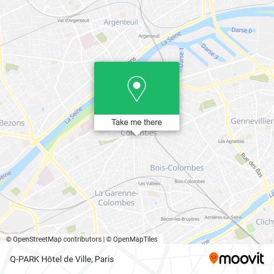 Mapa Q-PARK Hôtel de Ville