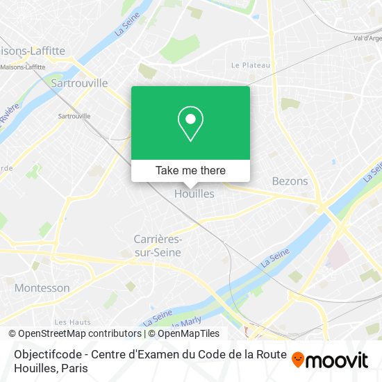 Mapa Objectifcode - Centre d'Examen du Code de la Route Houilles