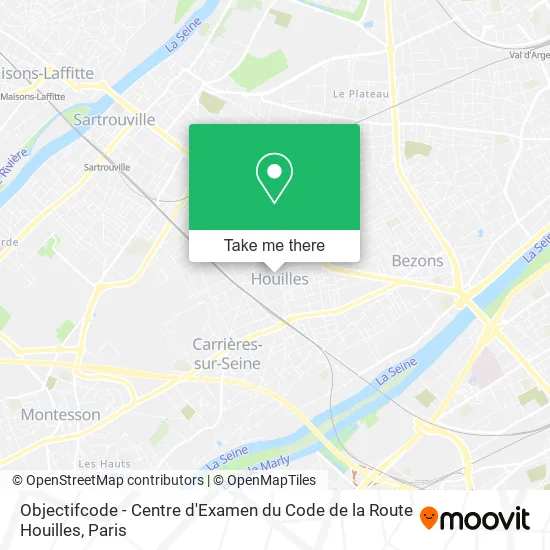 Objectifcode - Centre d'Examen du Code de la Route Houilles map
