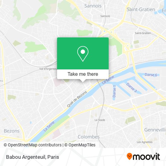 Babou Argenteuil map