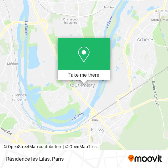 Rãsidence les Lilas map