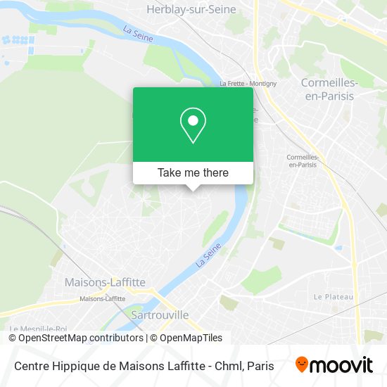 Mapa Centre Hippique de Maisons Laffitte - Chml