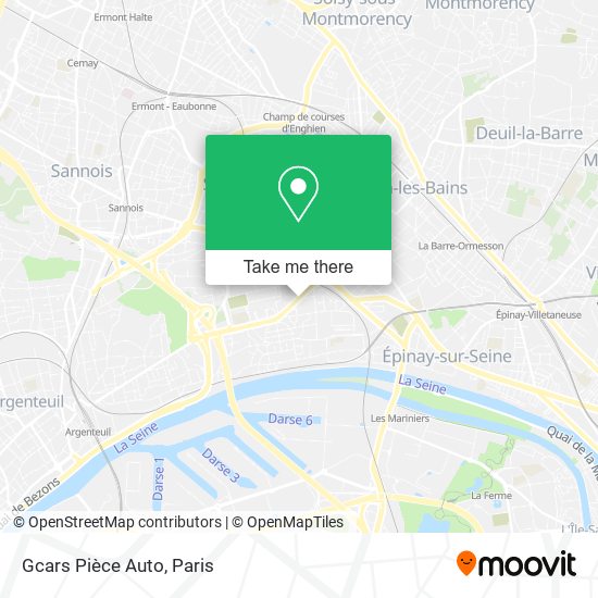 Gcars Pièce Auto map