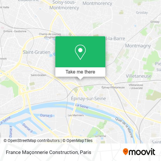 France Maçonnerie Construction map