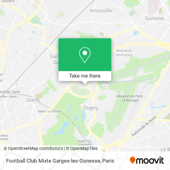 Football Club Mixte Garges-les-Gonesse map