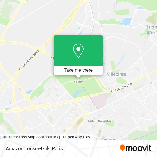 Amazon Locker-Izak map