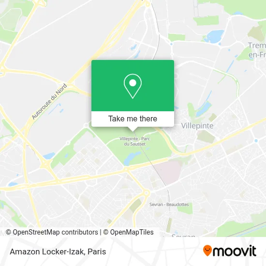 Amazon Locker-Izak map
