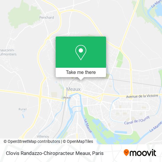 Clovis Randazzo-Chiropracteur Meaux map