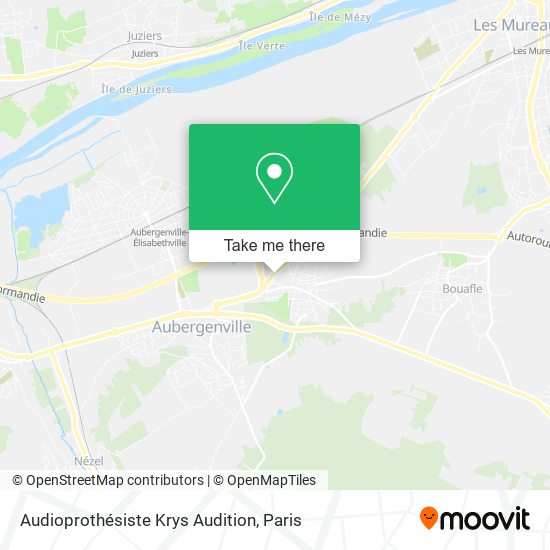 Audioprothésiste Krys Audition map