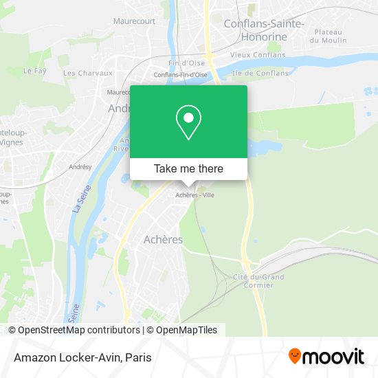 Amazon Locker-Avin map