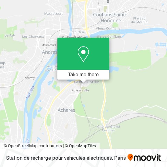 Mapa Station de recharge pour véhicules électriques