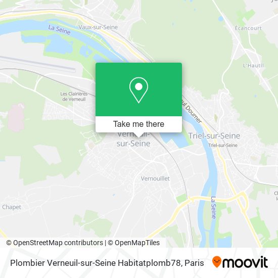 Mapa Plombier Verneuil-sur-Seine Habitatplomb78