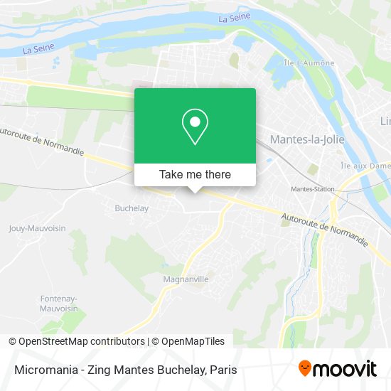 Mapa Micromania - Zing Mantes Buchelay