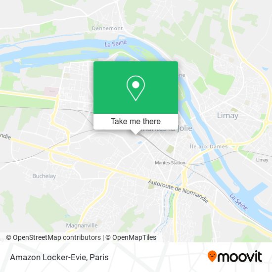 Amazon Locker-Evie map