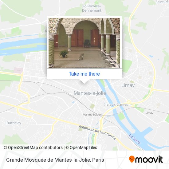 Mapa Grande Mosquée de Mantes-la-Jolie