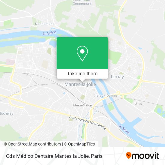 Cds Médico Dentaire Mantes la Jolie map