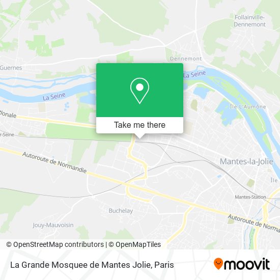 Mapa La Grande Mosquee de Mantes Jolie