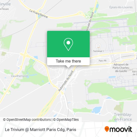 Le Trivium @ Marriott Paris Cdg map