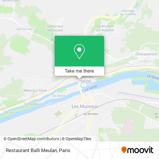 Mapa Restaurant Balli Meulan