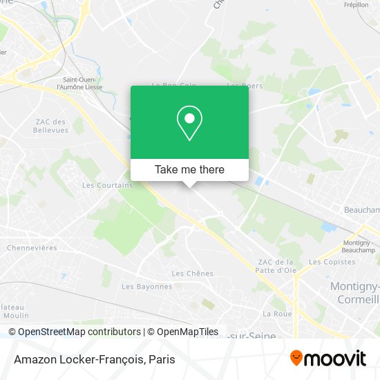 Amazon Locker-François map