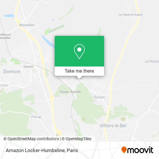 Amazon Locker-Humbeline map