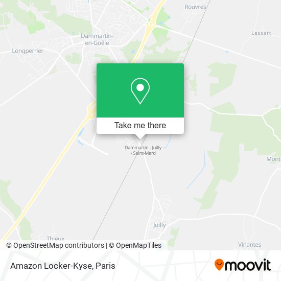 Mapa Amazon Locker-Kyse