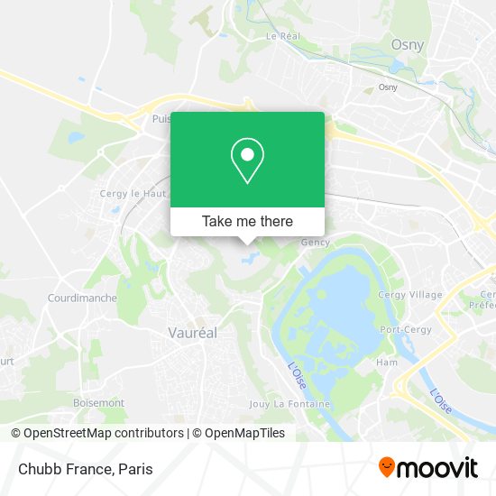 Mapa Chubb France