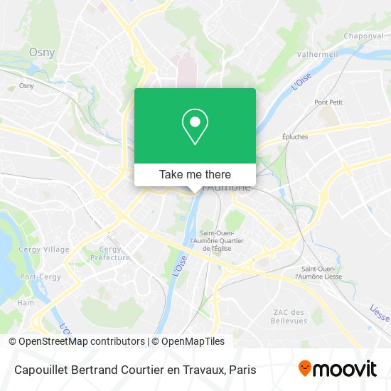 Capouillet Bertrand Courtier en Travaux map