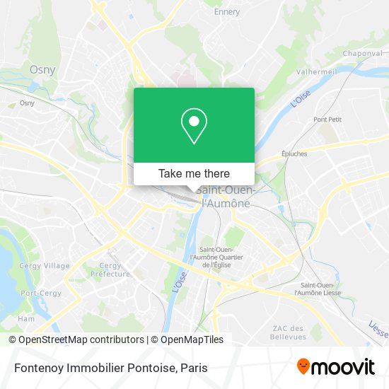 Fontenoy Immobilier Pontoise map