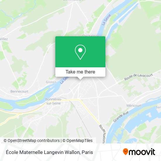 École Maternelle Langevin Wallon map