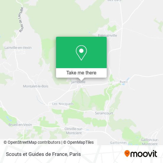 Mapa Scouts et Guides de France