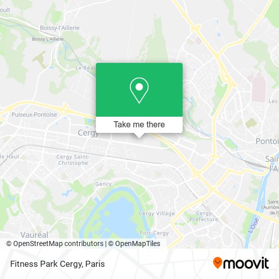 Fitness Park Cergy map