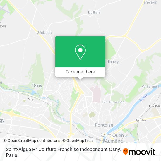 Mapa Saint-Algue Pr Coiffure Franchisé Indépendant Osny