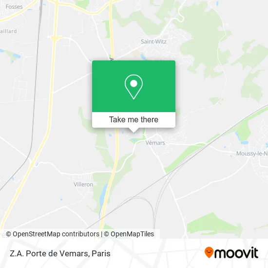Z.A. Porte de Vemars map