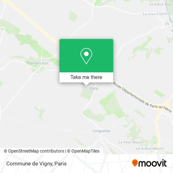 Mapa Commune de Vigny