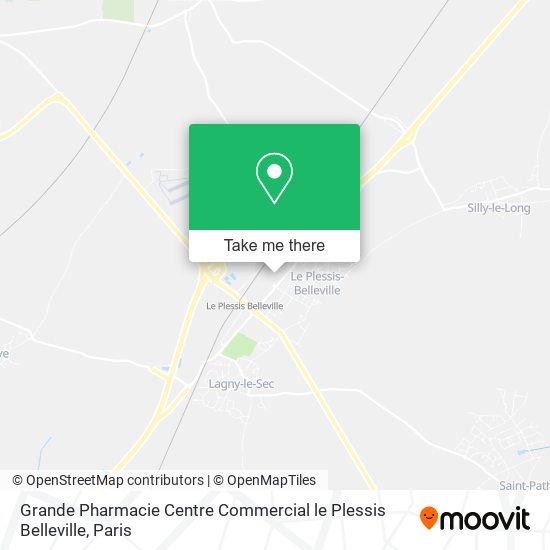 Grande Pharmacie Centre Commercial le Plessis Belleville map