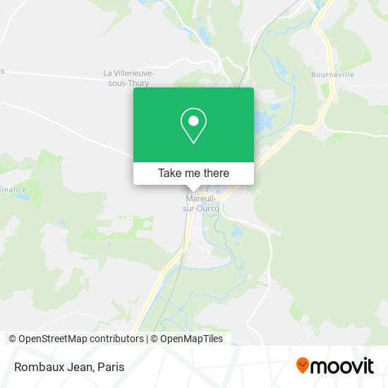 Mapa Rombaux Jean