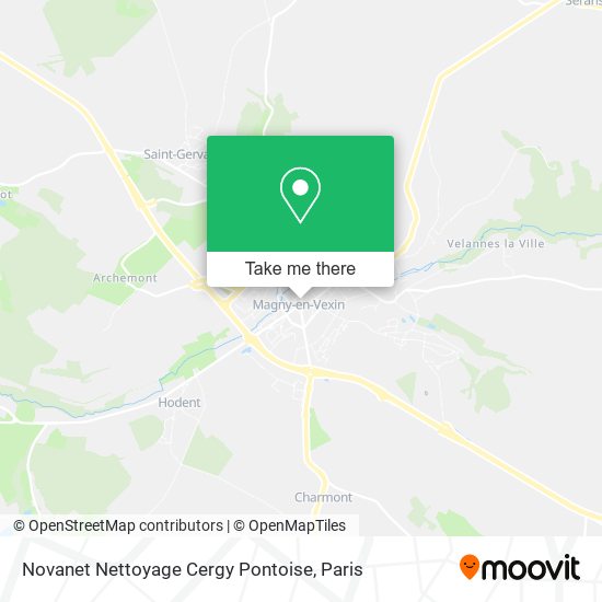 Mapa Novanet Nettoyage Cergy Pontoise