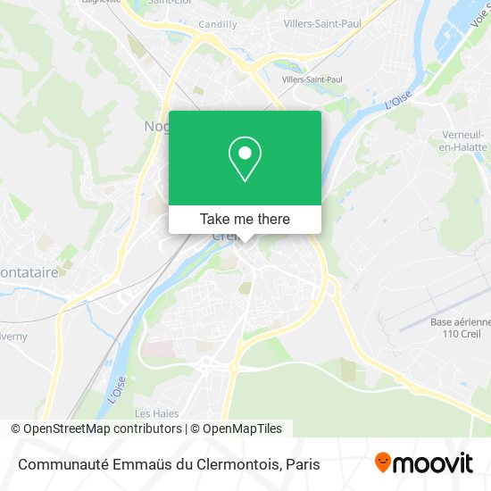 Communauté Emmaüs du Clermontois map