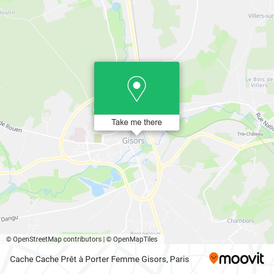 Cache Cache Prêt à Porter Femme Gisors map
