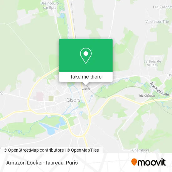 Amazon Locker-Taureau map