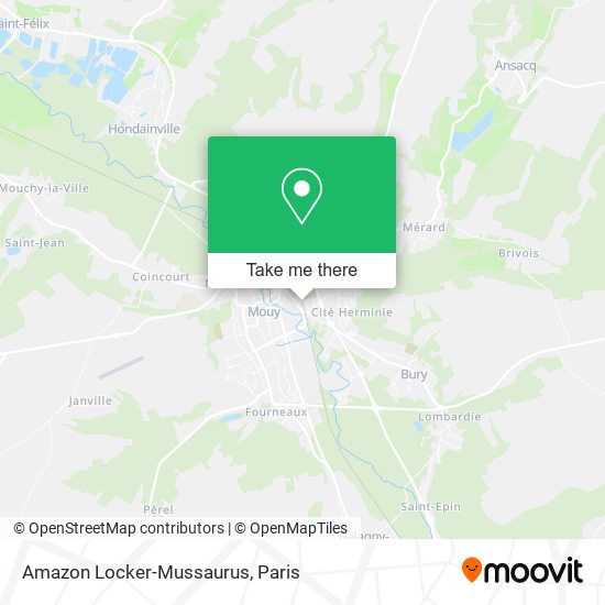 Mapa Amazon Locker-Mussaurus