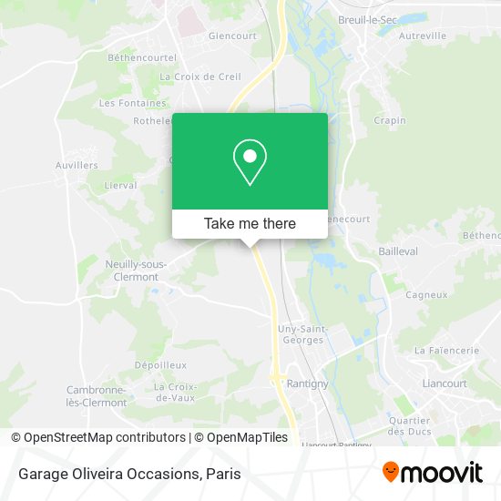 Garage Oliveira Occasions map