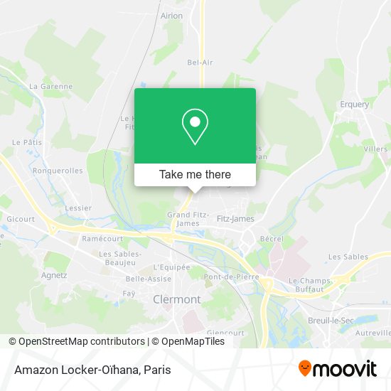 Mapa Amazon Locker-Oïhana