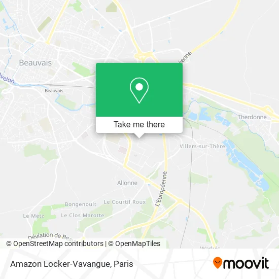Amazon Locker-Vavangue map