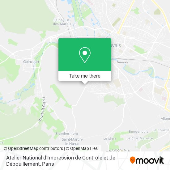 Atelier National d'Impression de Contrôle et de Dépouillement map