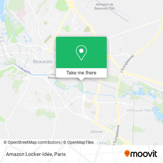 Mapa Amazon Locker-Idée
