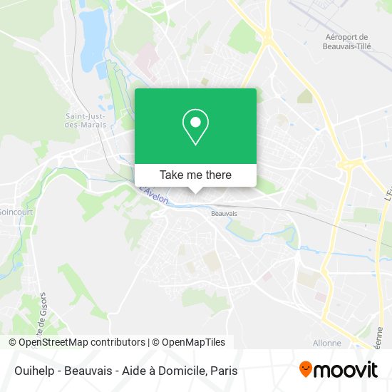 Mapa Ouihelp - Beauvais - Aide à Domicile