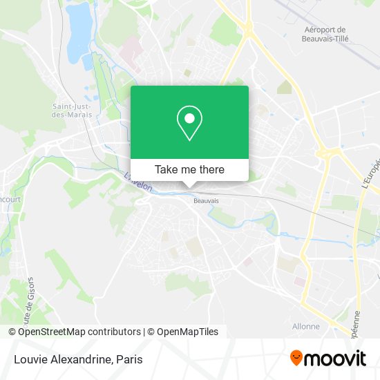 Mapa Louvie Alexandrine