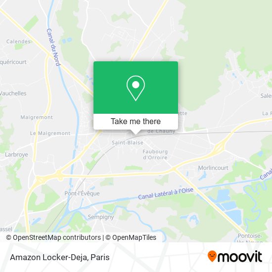 Amazon Locker-Deja map